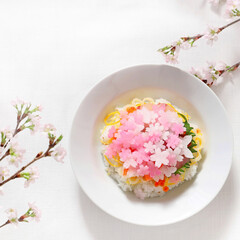 お花見さくらちらし寿司　お花見桜ちらし　海鮮さくら散らし寿司