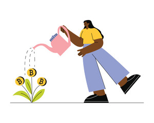 Cryptocurrency Concept Illustration