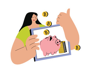 Cryptocurrency Concept Illustration