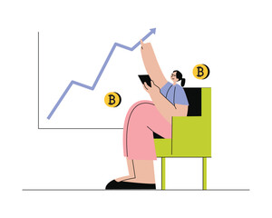Cryptocurrency Concept Illustration