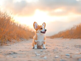 Sunset Beach Puppy. (2)