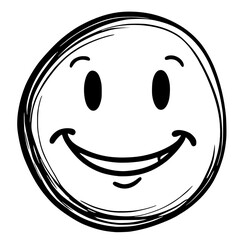 Obraz premium smiley face emoticon icon. outline smiley expression face smiley icon for web design isolated on white background