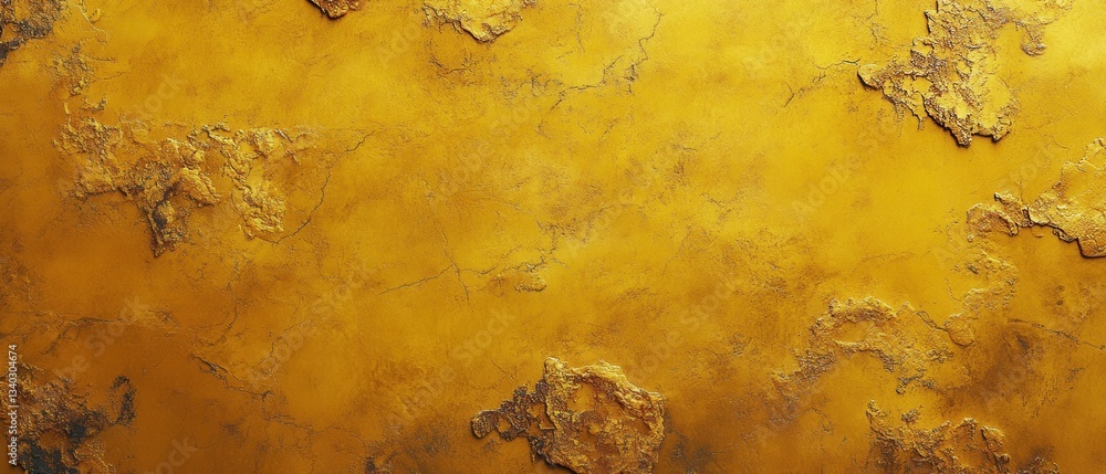 Poster golden textured surface with intricate details and rich color palette for art and design projects wi