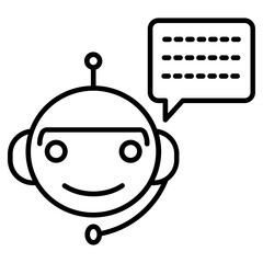 Obraz premium Chatbots Services Icon