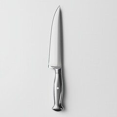 Professional kitchen knife with sleek stainless steel blade and elegant handle design