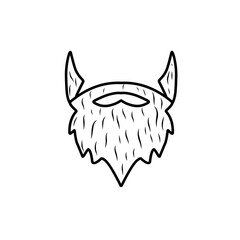 beard line illustration