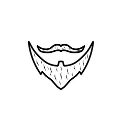 beard line illustration