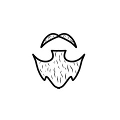 beard line illustration