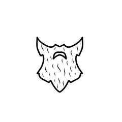 beard line illustration