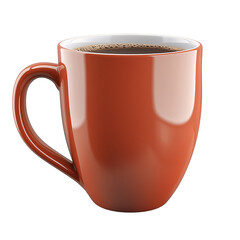 Trendy Orange Coffee Mug with Hot Beverage for Cozy Mornings - Stylish Ceramic Drinkware & Cafe Essentials