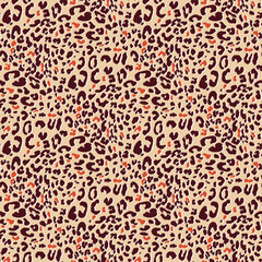 seamless leopard skin pattern on background