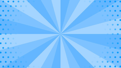 サンバーストとドットのパターン背景、スターバースト、光線、集中線