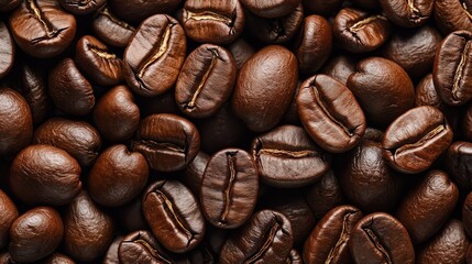 Fototapeta premium Generative AI, Roasted Coffee Beans