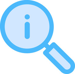 Information find rounded outline and  fill icon