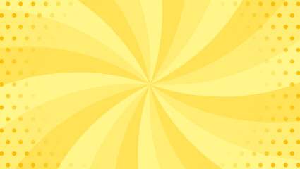 Obraz premium 曲線のサンバーストとドットのパターン背景、スターバースト、光線、集中線