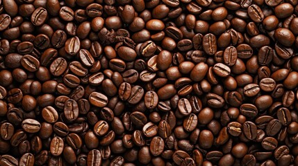 Obraz premium Generative AI, Roasted Coffee Beans