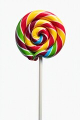 Colorful lollipop isolated on white background, Candy, Food Illustrations