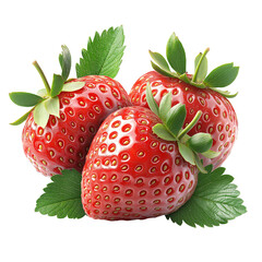 Organic Fresh Strawberry Berries: Healthy Red Fruit Packed with Vitamins C for Tasty Summer Snack and Delicious Smoothie Recipes