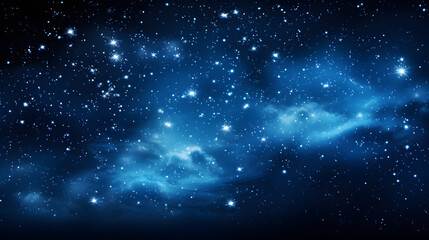 Fototapeta premium Mesmerizing star-filled sky at night capturing the sparkling beauty of star clusters illuminating the darkness with cosmic wonder and light.
