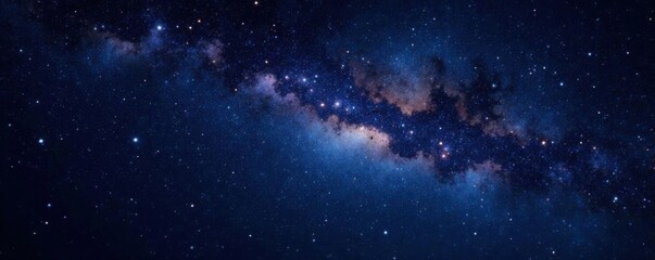 Dark starry expanse filled with countless tiny twinkling lights, vastness, cosmos, night sky