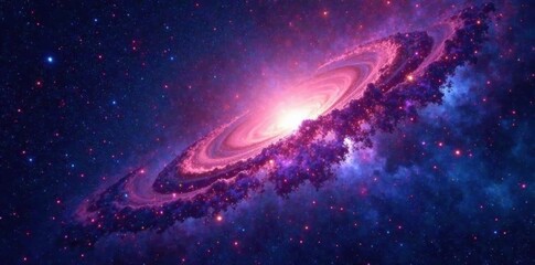 Fototapeta premium Deep space galaxy background with stars and nebulas, starry night, space