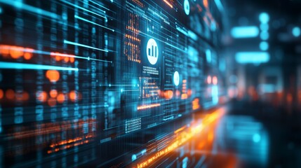 Fototapeta premium Dynamic business environment showcasing the concept of business agility, representing company transformation towards higher efficiency, 32k Resolution