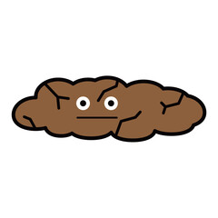 うんち　顔つき　イラスト　かわいい