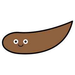うんち　顔つき　イラスト　かわいい