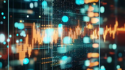 Visualizing sound waves in a digital environment technology analysis abstract viewpoint creative concept