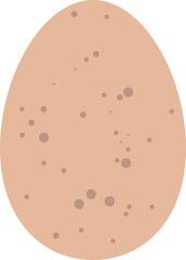 Freckled brown egg