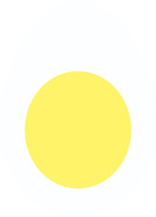 Hard-boiled egg cut in half