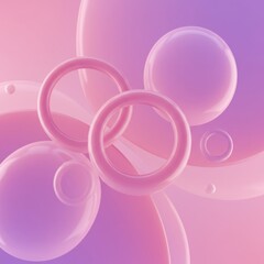 Spirals of Serenity: Abstract Circles in Pastel Tones