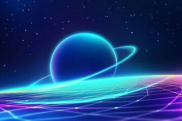 Retro Futuristic Planetscape