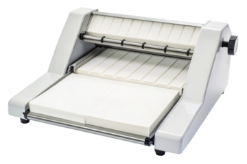 Paper cutter machine for office and print shop isolated with transparent background