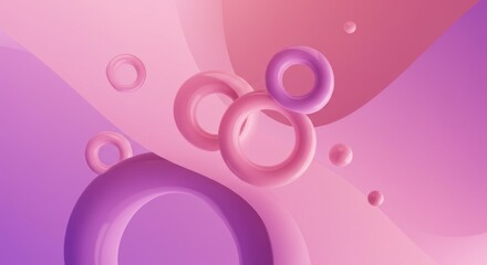Spirals of Serenity: Abstract Circles in Pastel Tones
