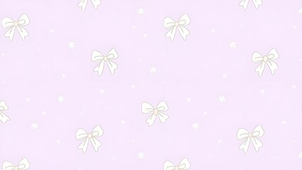 Cute seamless pink pattern with black bows, white hearts, and minimal design, perfect for fabric, wallpaper, or digital backgrounds.