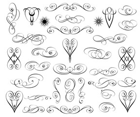 5483.eps  calligraphic design elements and page decoration