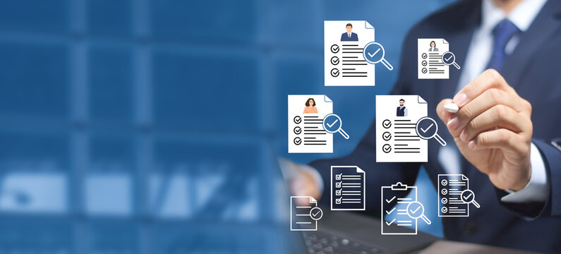 performance evaluation and announce employees passed probation, online assessments, employment forms, HR file management, survey statistics information