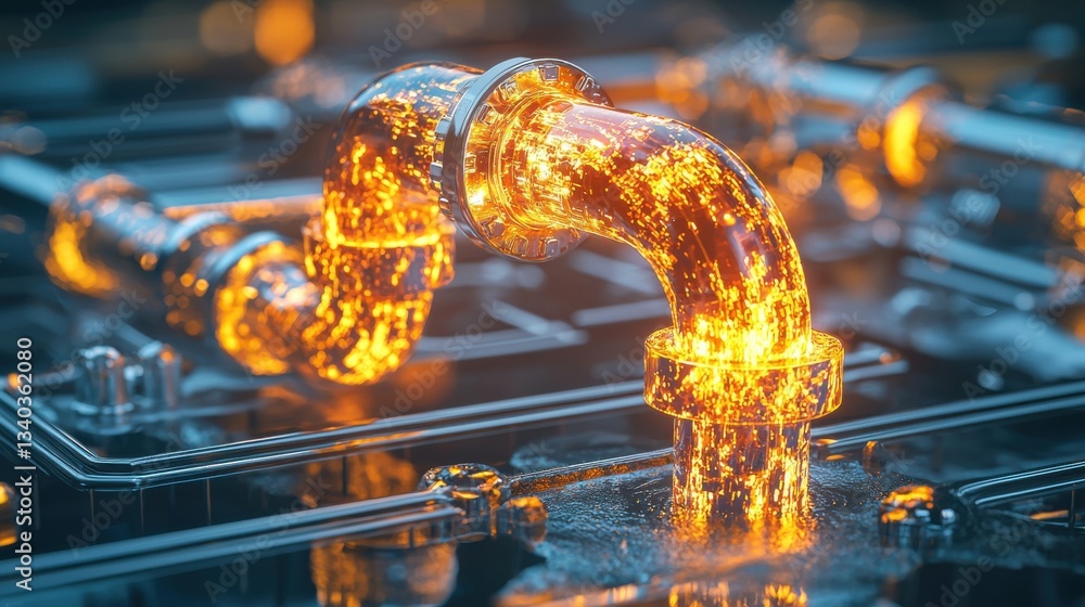 Poster infrared thermal imaging captures the heat signatures and energy flows within industrial systems ena