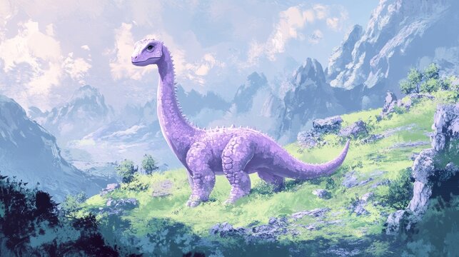 Space Pastel Lavender Moment Vibe Saltasaurus Armor