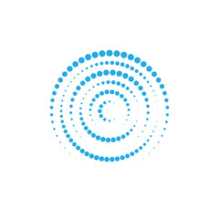 Circle dotted Abstract round halftone circle frames