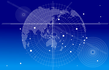 人工知能やコンピュータテクノロジー背景イラスト_05