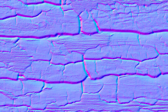 Seamless Dry Cracked Ground Normal Map Texture