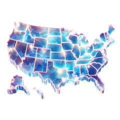 Obraz premium US map 
