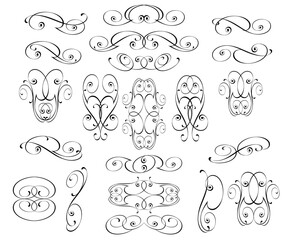 5493.eps  hand drawn vector set of hand drawn vector illustration