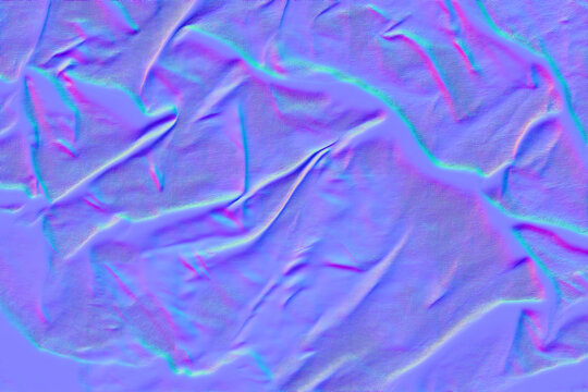 Fabric Wrinkle Normal Map Texture &ndash; Cloth Folds and Creases Surface Detail Background