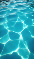 Fototapeta premium Serene water surface with circular ripples on clear water, circular waves, clear water