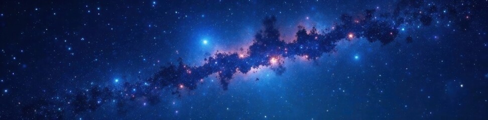 Cosmic night sky with stars and constellation, celestial, galaxy