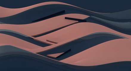 Abstract Shattered Geometric Background Purple Gold Brown Polygonal Fragments