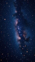 Obraz premium Dark cosmos with stars twinkling on a black canvas, stars, black backdrop, celestial bodies